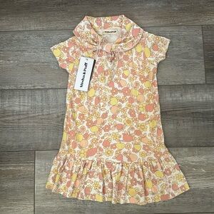 Misha & Puff scout dress, sunflower orchard print size 2T/3T. New with tags